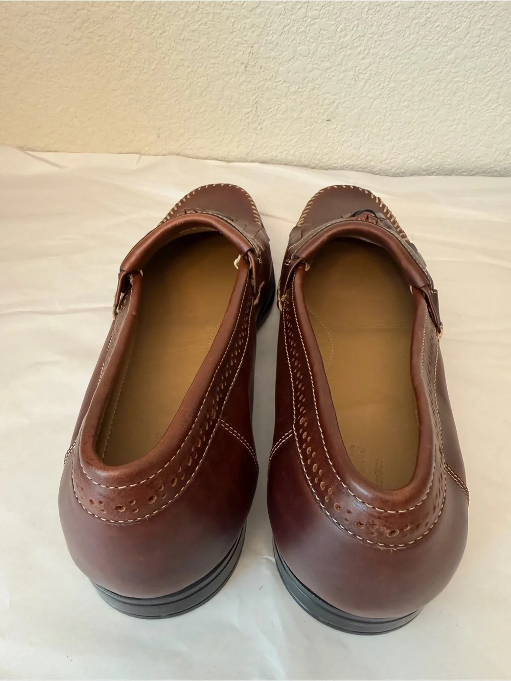 Weejuns Men's Brown Tassel Kiltie Leather Loafers Sz 13D